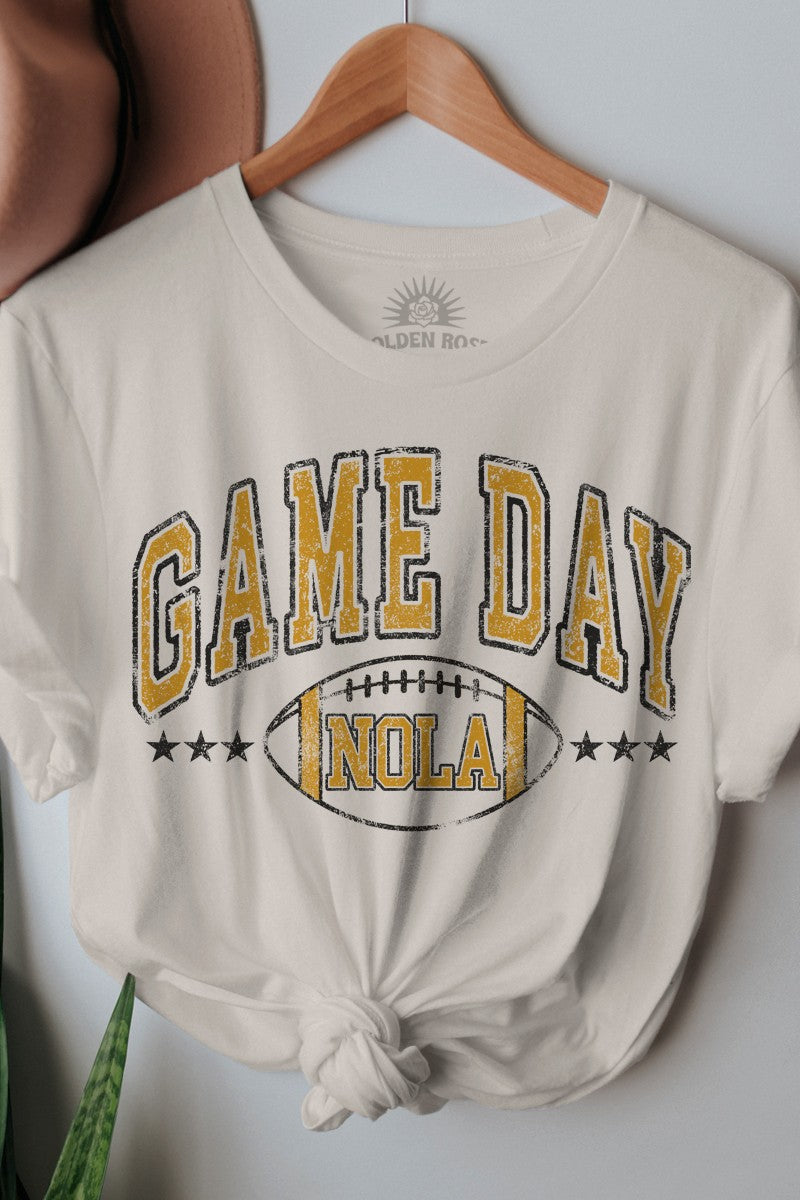 Nola Game Day Graphic Tee Vintage White