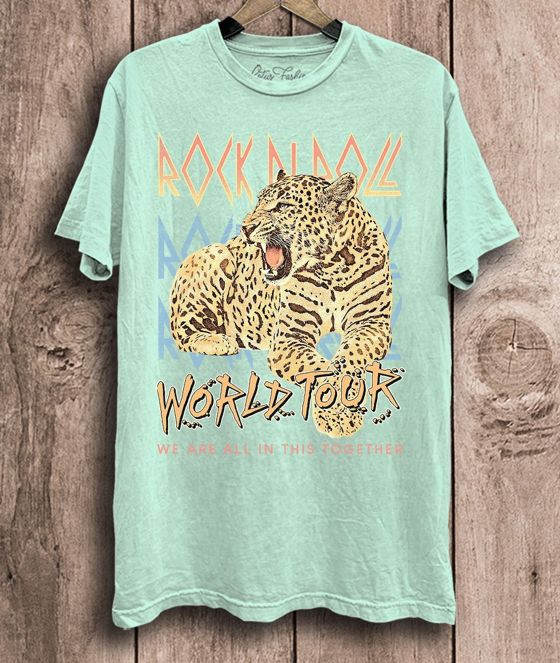 Rock n Roll Cheetah Graphic Tee
