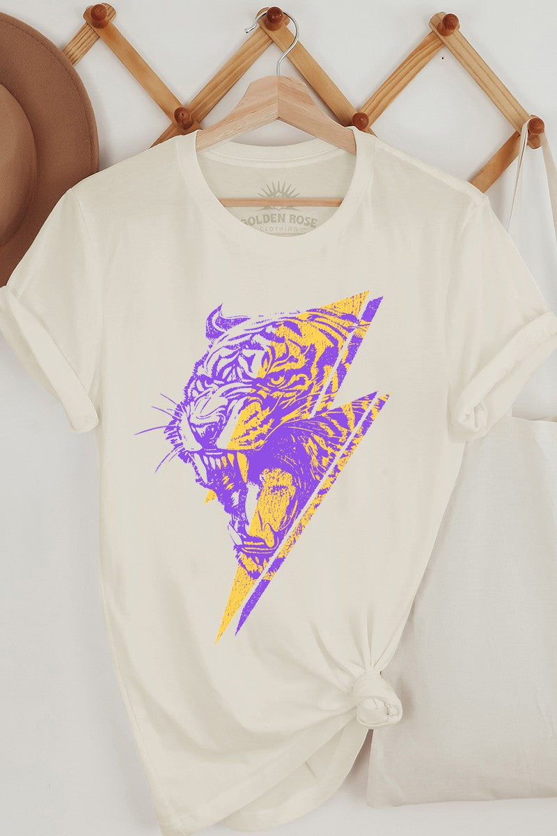 Tiger Lightning Oversized Graphic Tee