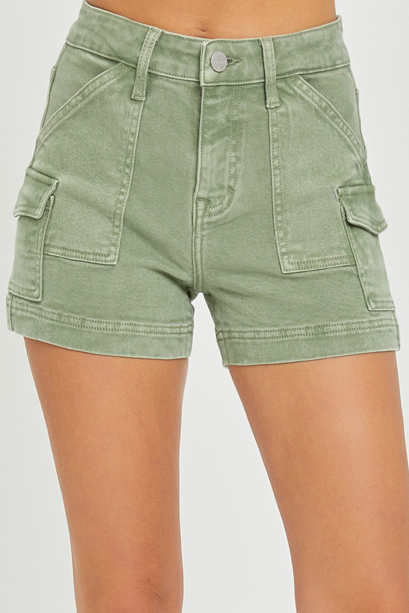 Risen HR Cargo Pocket Shorts Olive