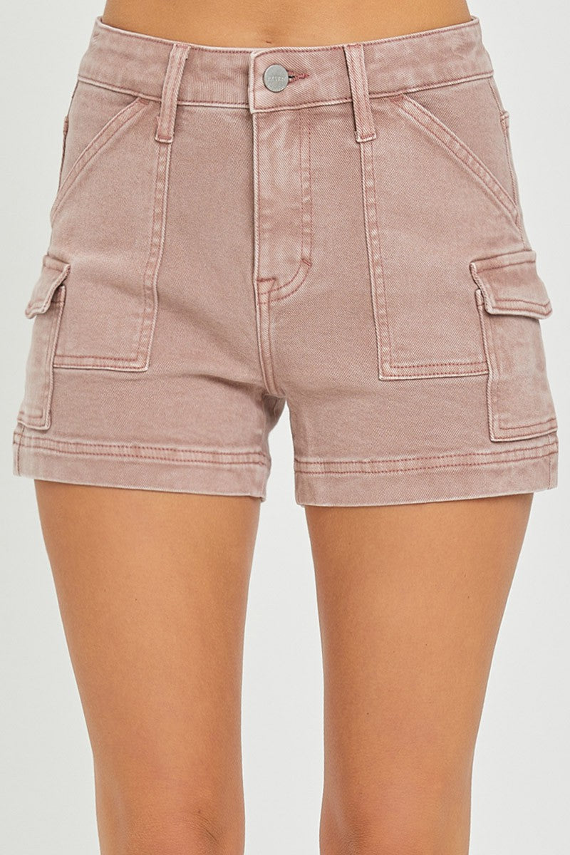 Risen HR Cargo Pocket Shorts Mauve