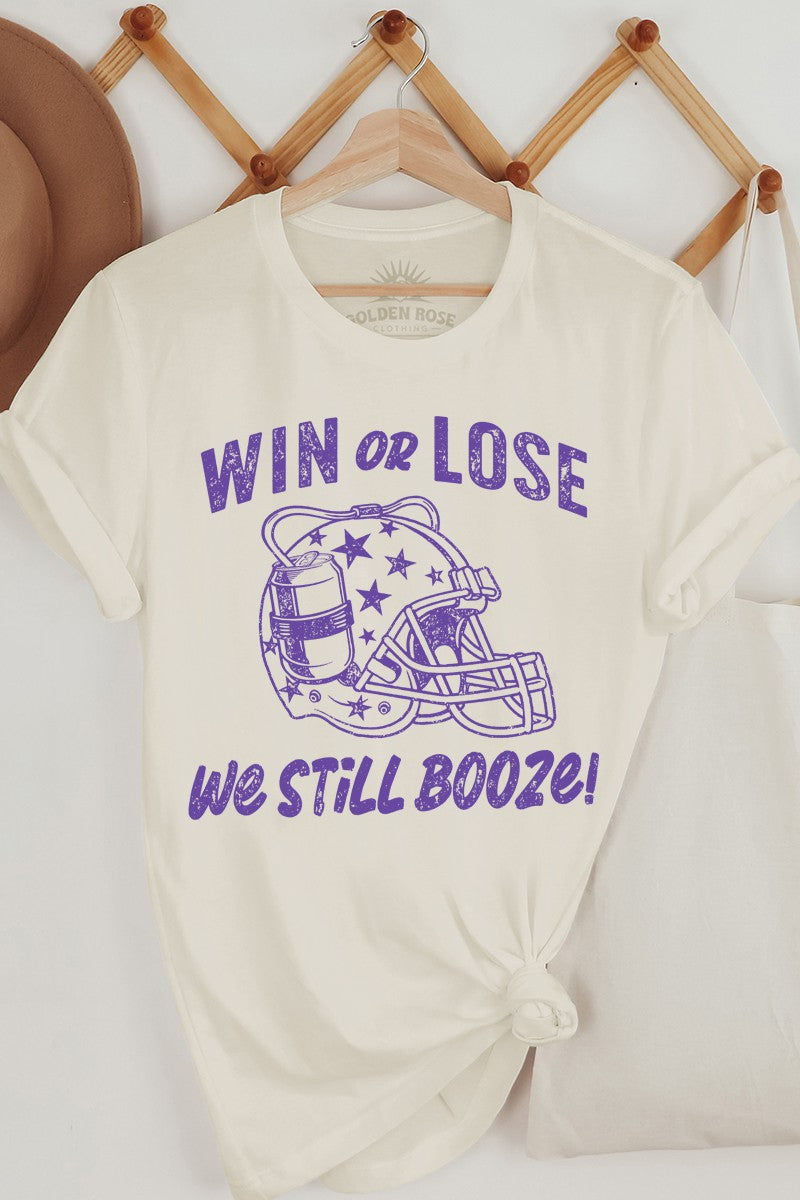 We Booze Oversized Graphic Tee