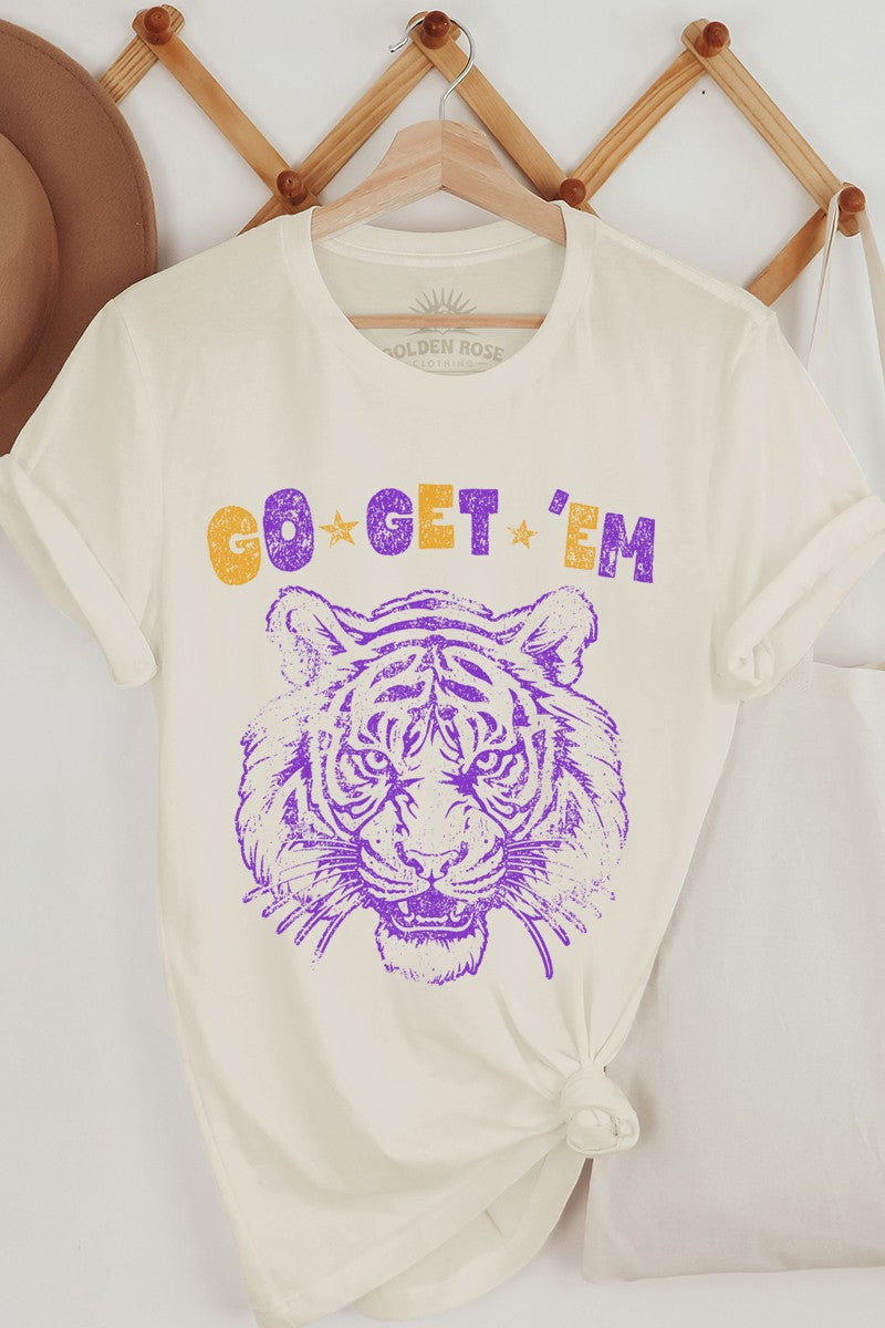 Go Get 'Em Tiger Oversized Graphic Tee