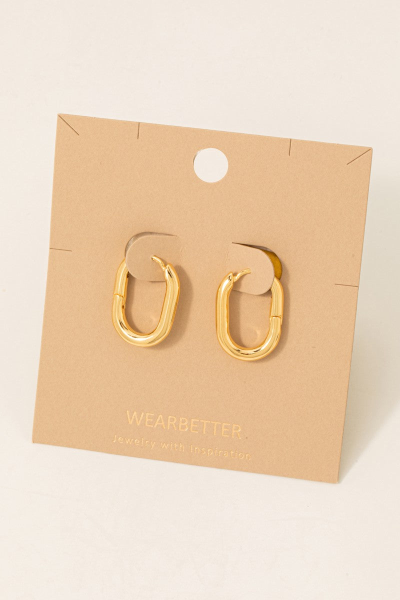 Oval Hoop Earrings