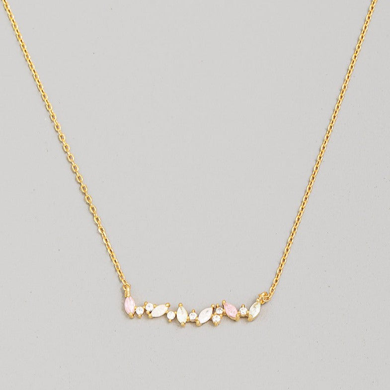 Jewel Bar Pendant Necklace