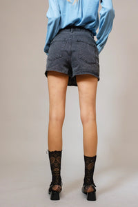 Cameron Washed Black Mini Skort