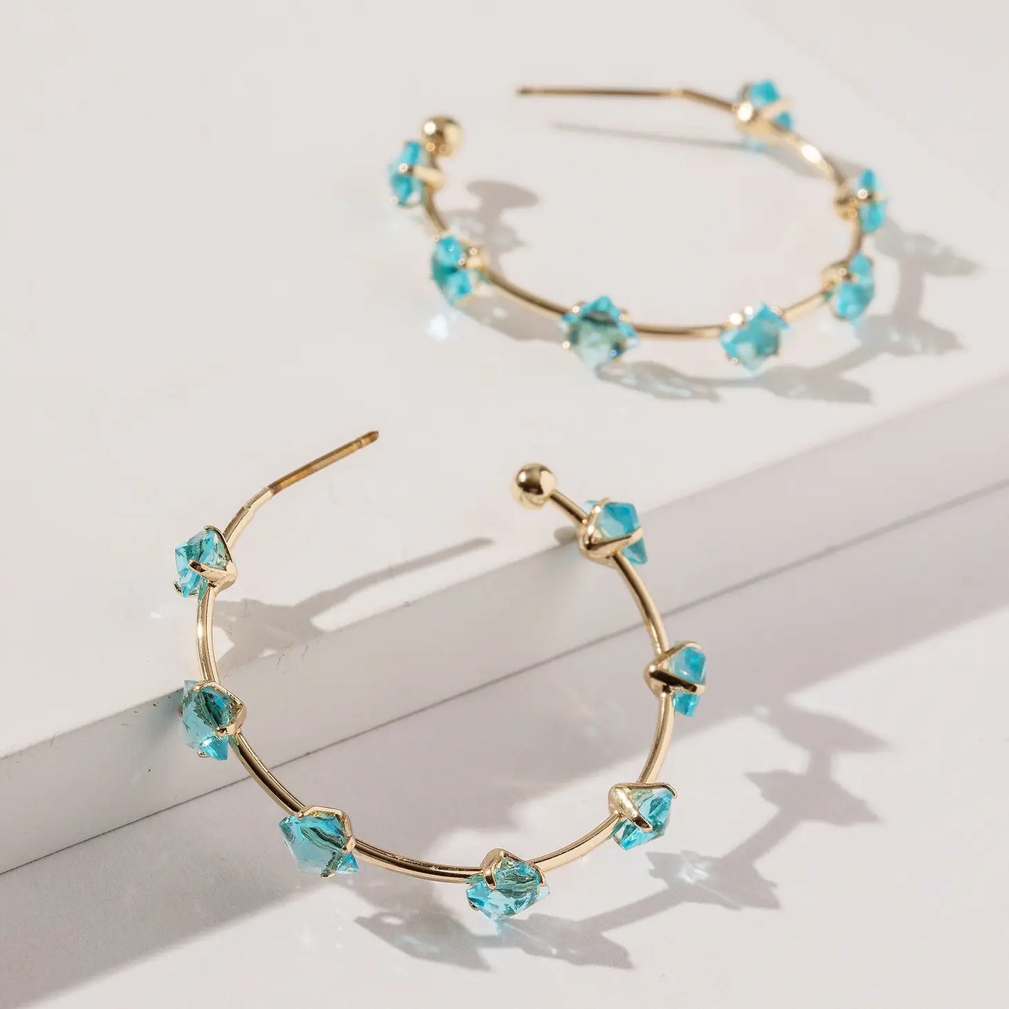 Gemma Open Hoop Earrings