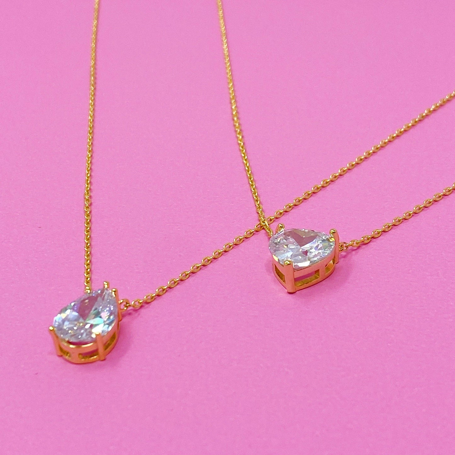 Tear Drop Pendant Necklace