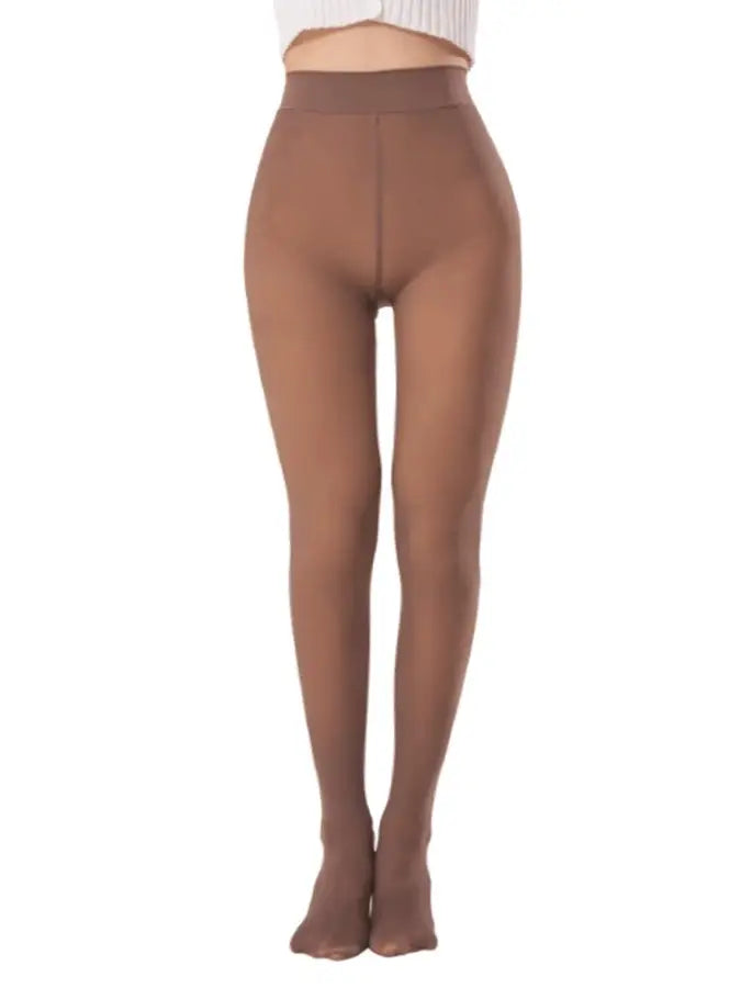 Giselle Brown Fleece Tights