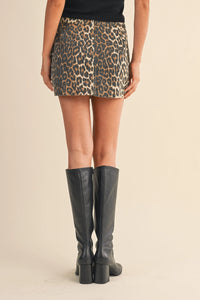 Leona Lepard Mini Skort