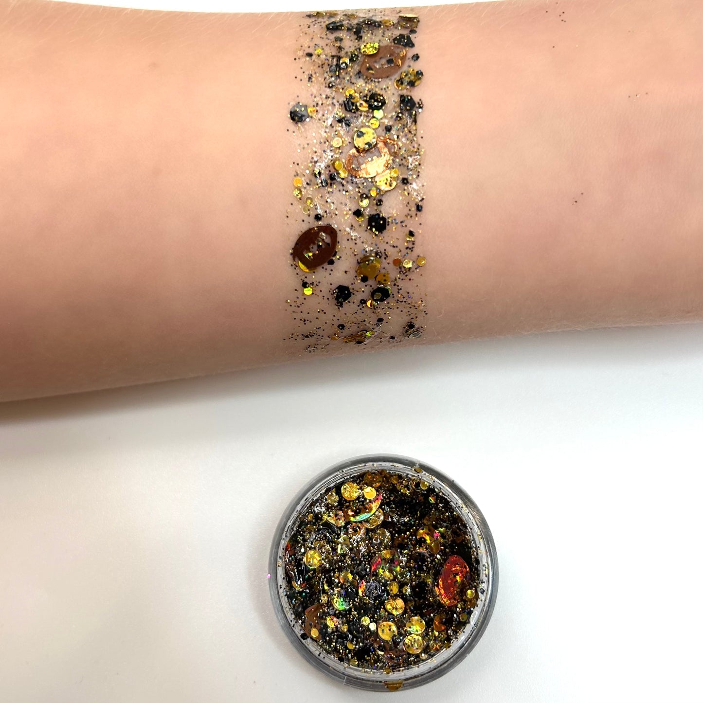 Football Black/Gold Glitter