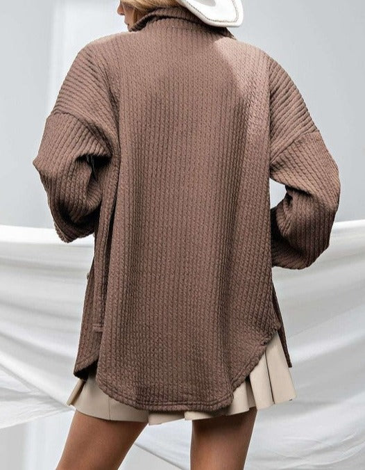 Embossed Knit Shacket