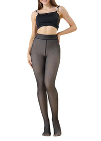 Giselle Black Fleece Tights