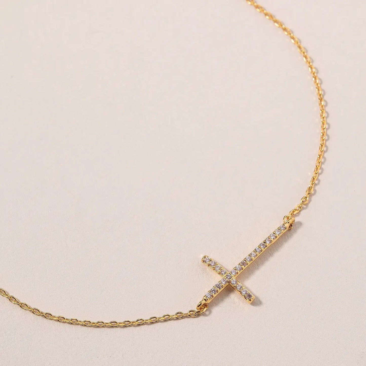 Cross Charm Anklet