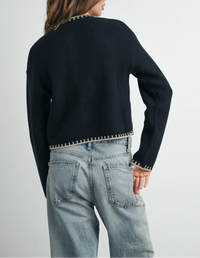 Adriana Black Cardigan Top