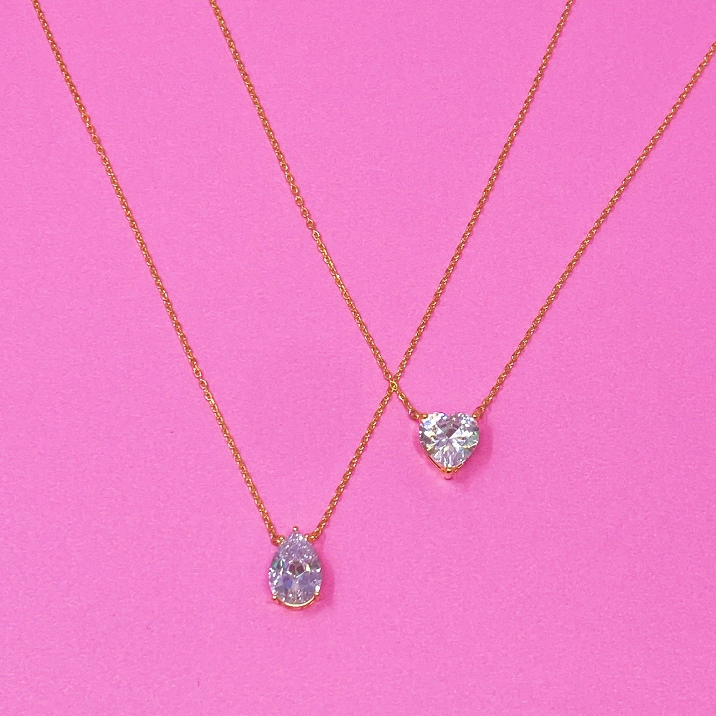 Tear Drop Pendant Necklace
