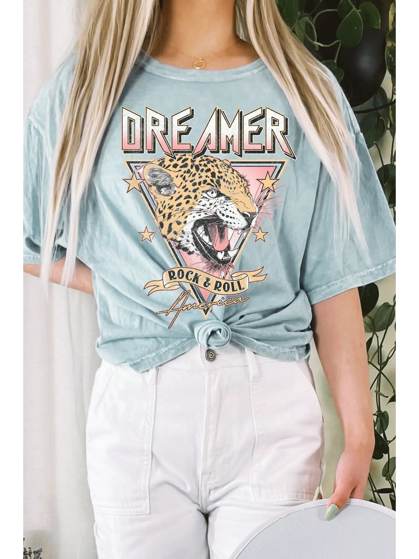 Dreamer Long Crop Graphic Tee