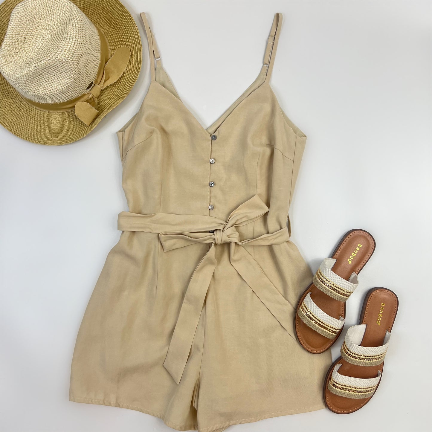 Cami Romper Taupe