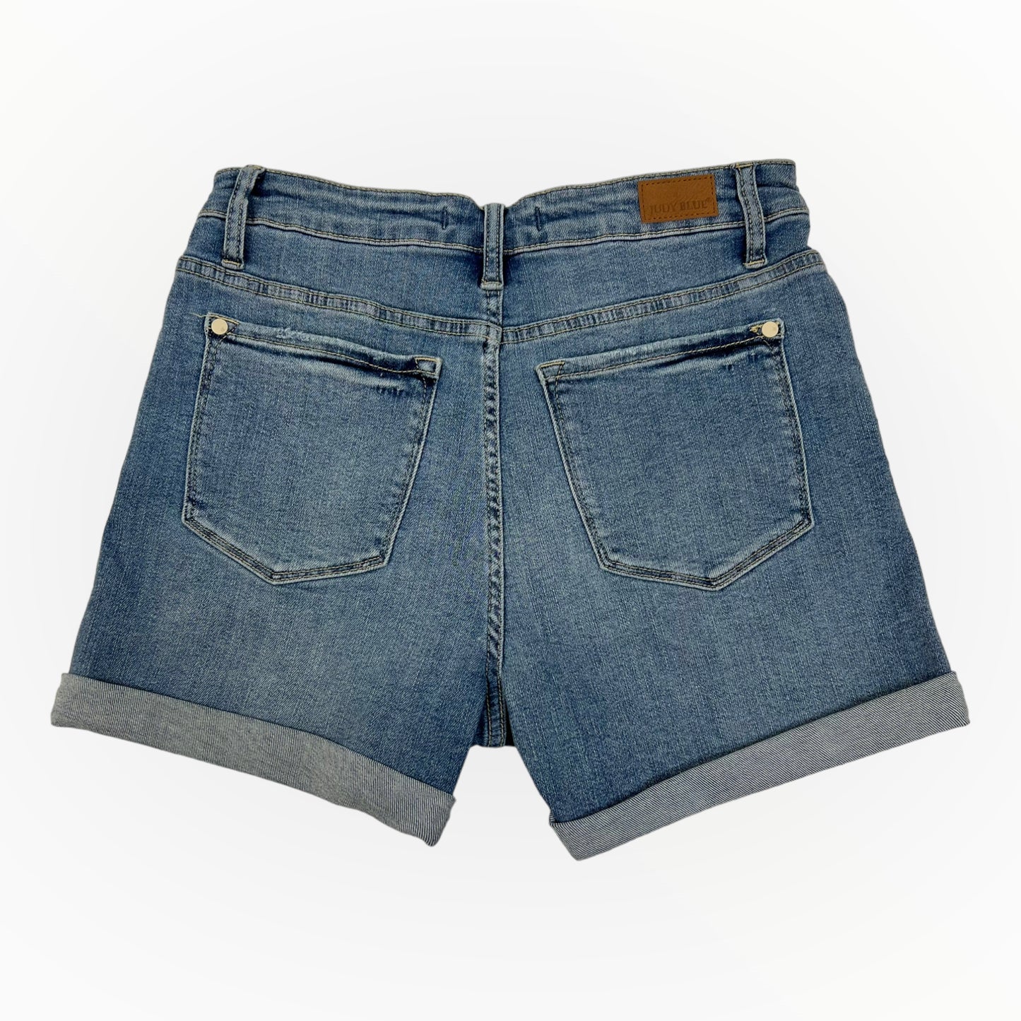 Judy Blue | Hi-Rise Open Seam Cuffed Short