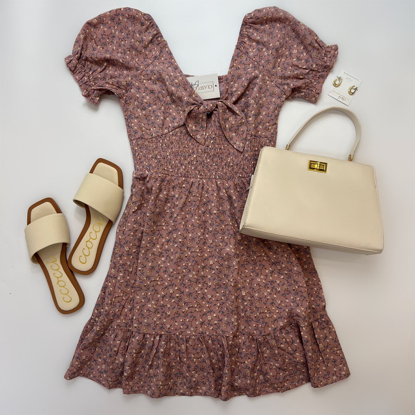 Rose Smocked Dress