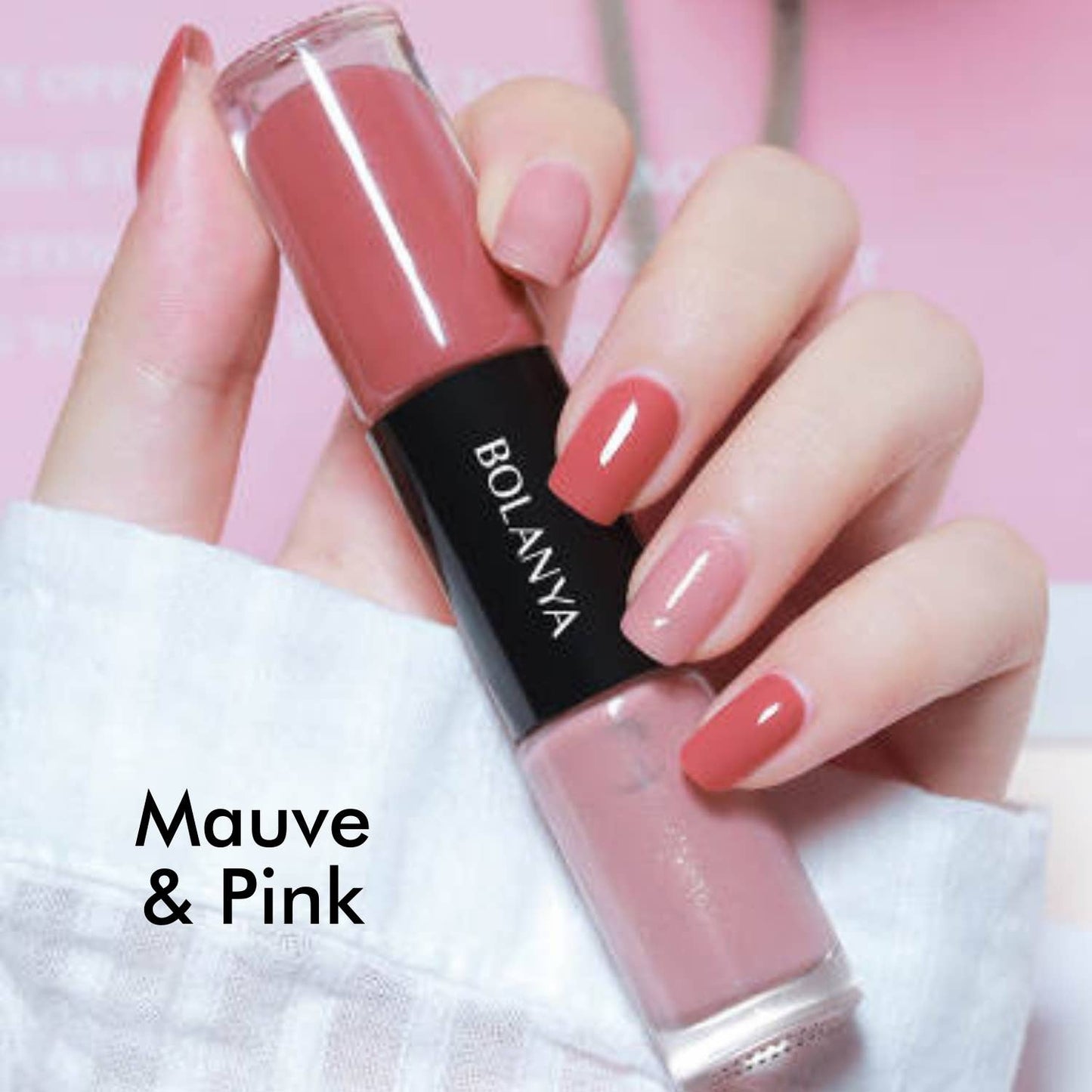 Double Nail Polish Mauve Pink
