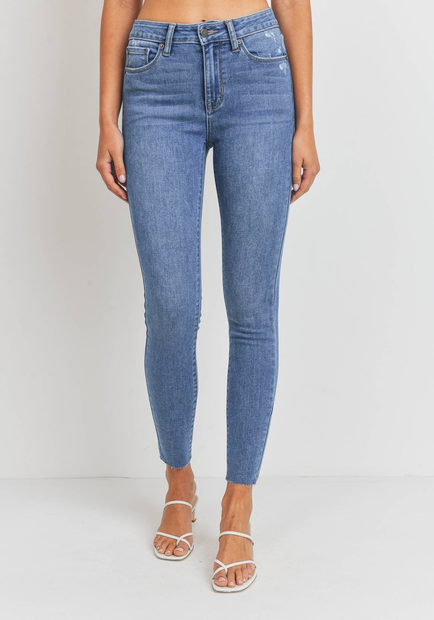 Fermin Mid Rise Scissor Cut Skinny