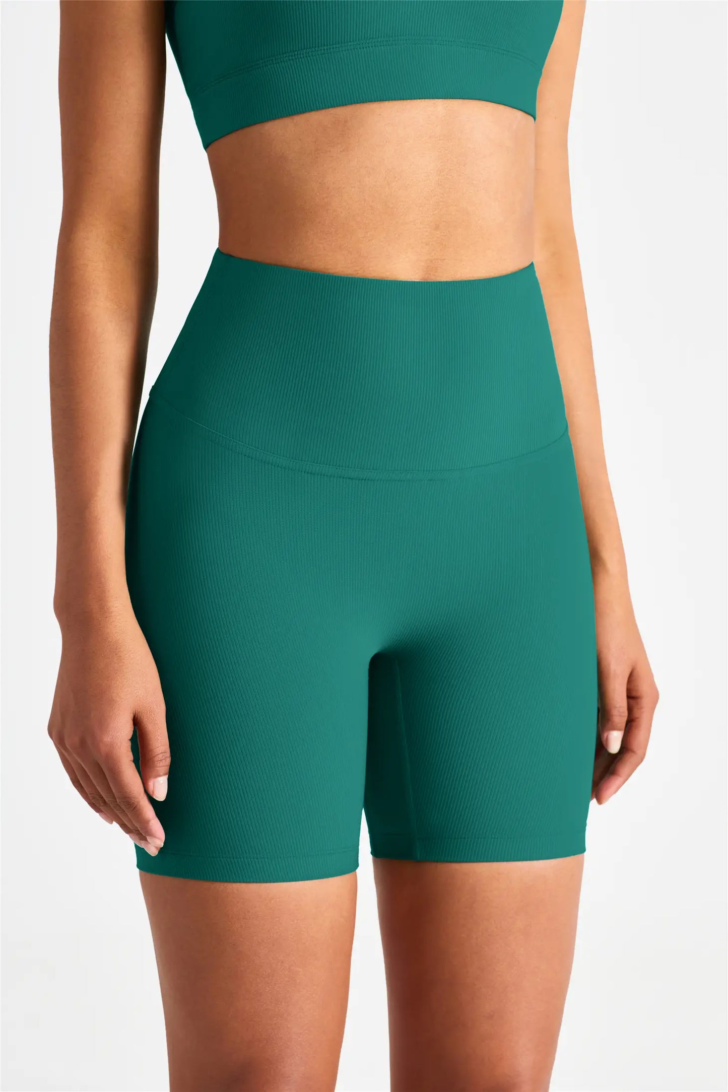 Uptown Ribbed Biker Shorts