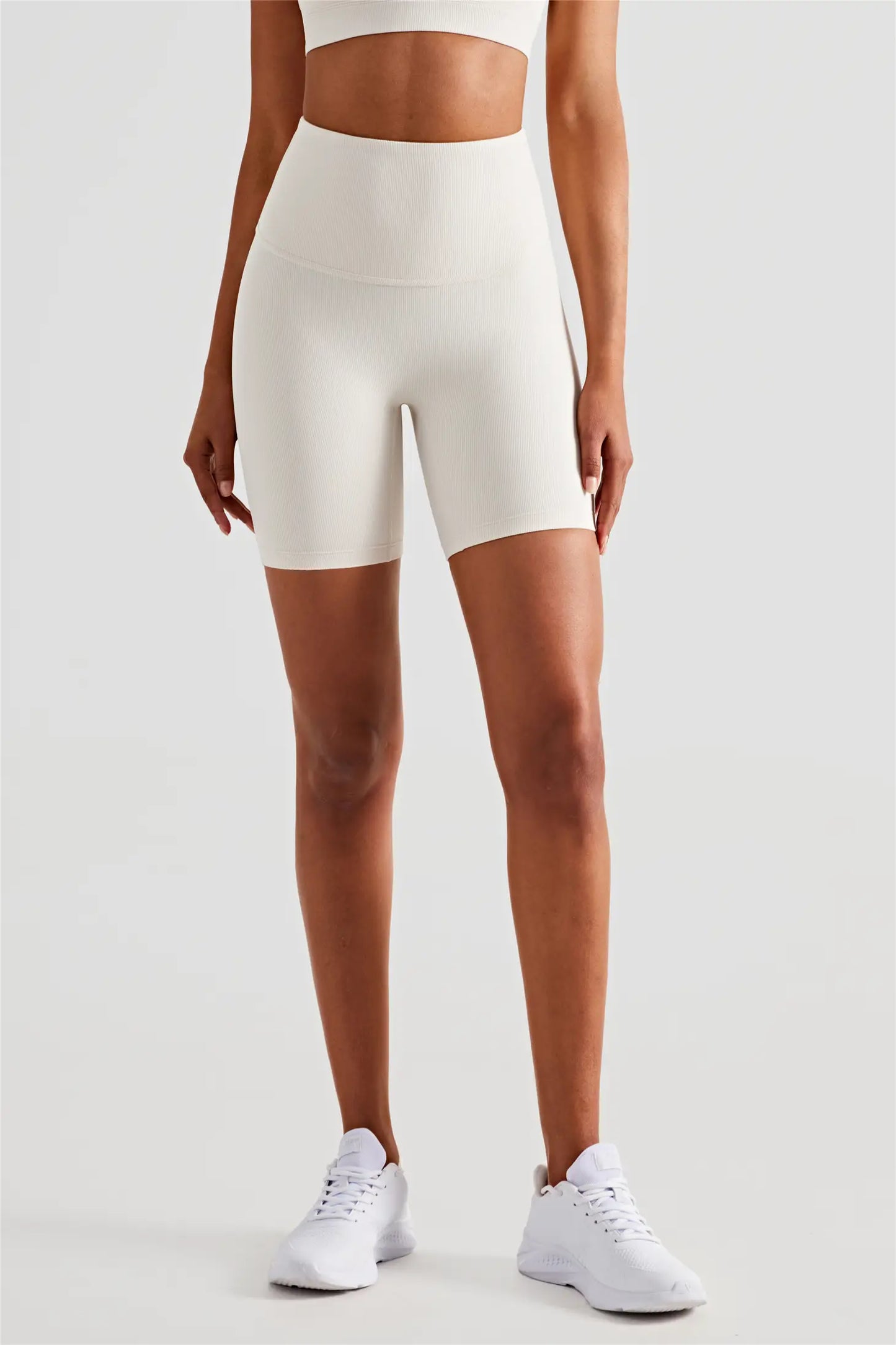 Uptown Ribbed Biker Shorts