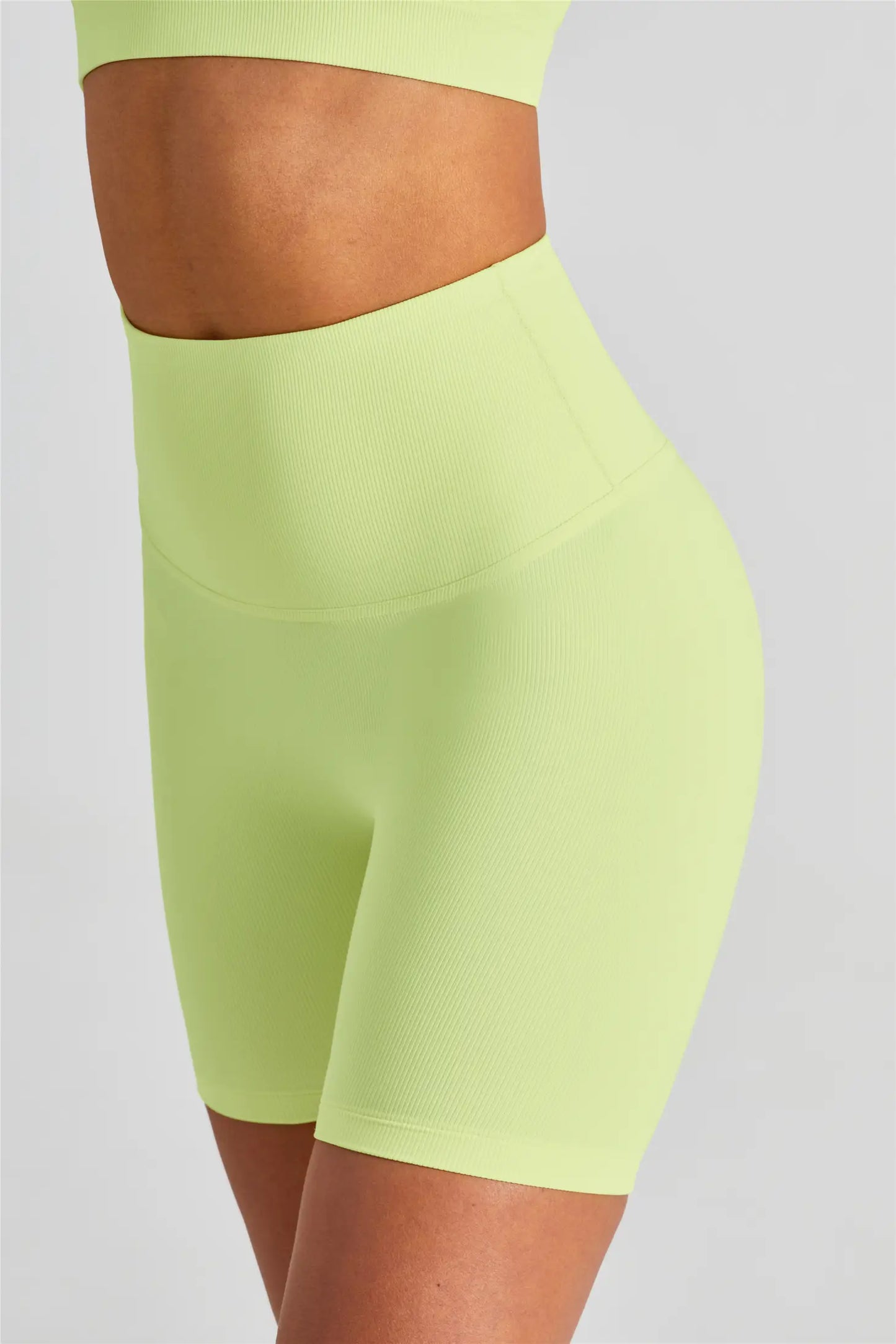 Uptown Ribbed Biker Shorts