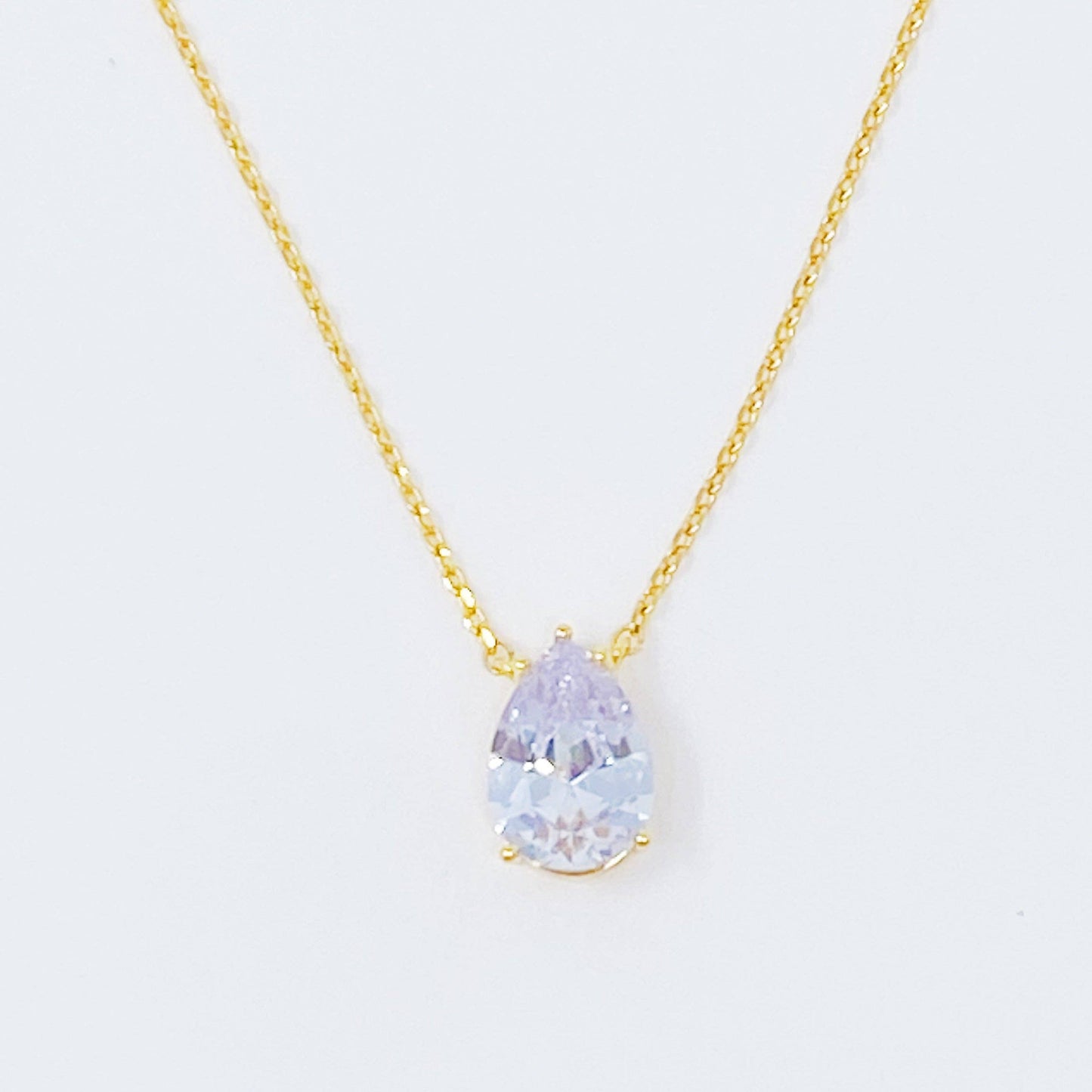 Tear Drop Pendant Necklace