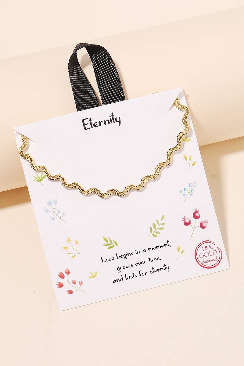 Eternity Wave Chain Necklace