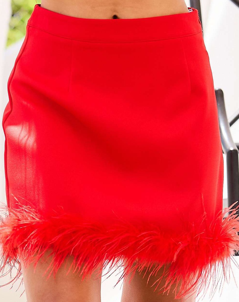 Red Feather Skirt