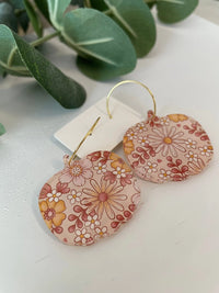 Floral Pumpkin Earrings