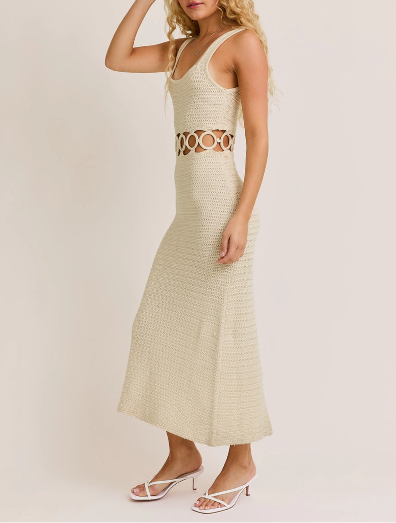 Sandstone Crochet Dress
