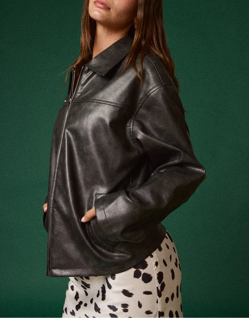 After Dark Faux Leather Jacket