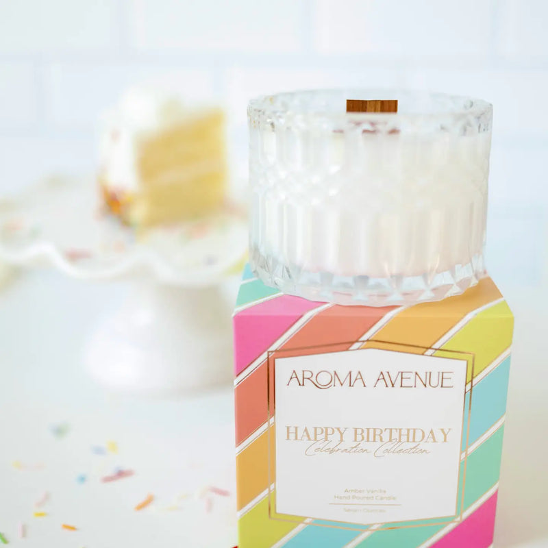 Aroma Avenue Happy Birthday 7oz Candle