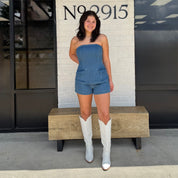 Downtown Denim Romper
