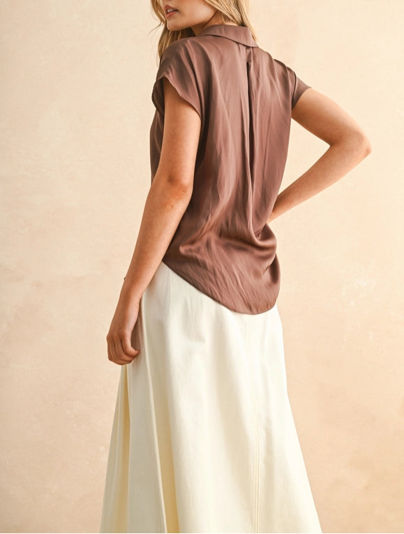 Tammy Blouse Red Bean