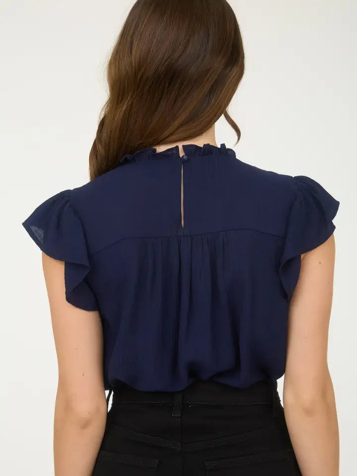 Lainie Lace Trim Top