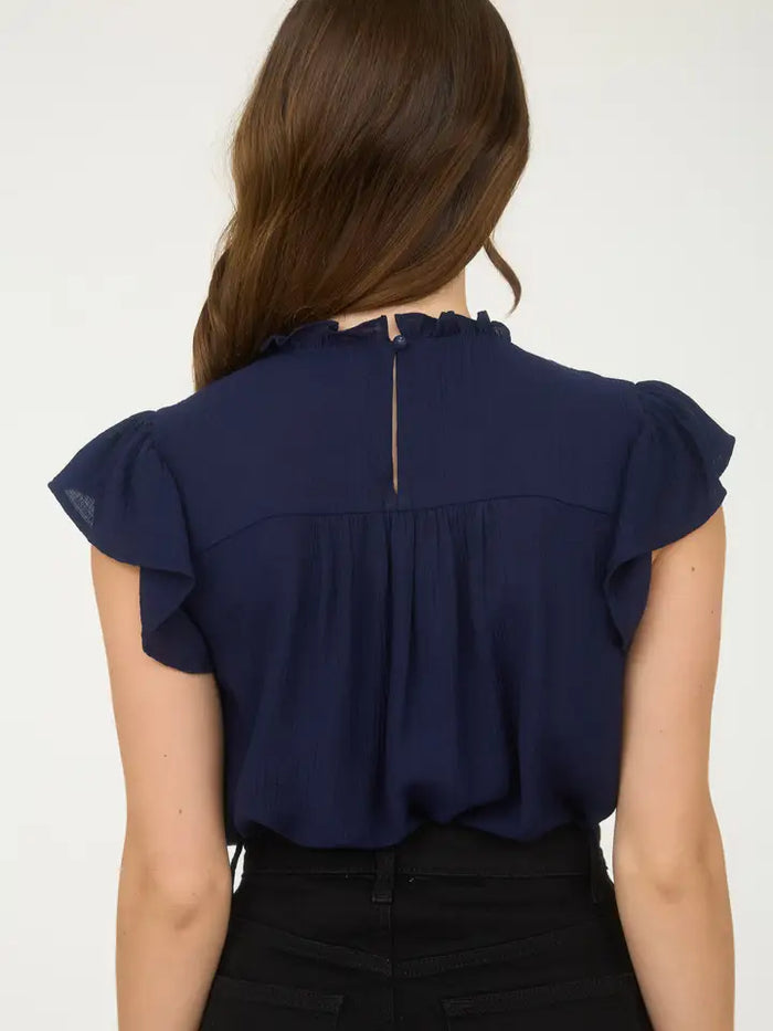 Lainie Lace Trim Top