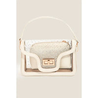 Clear Studded Crossbody Bag