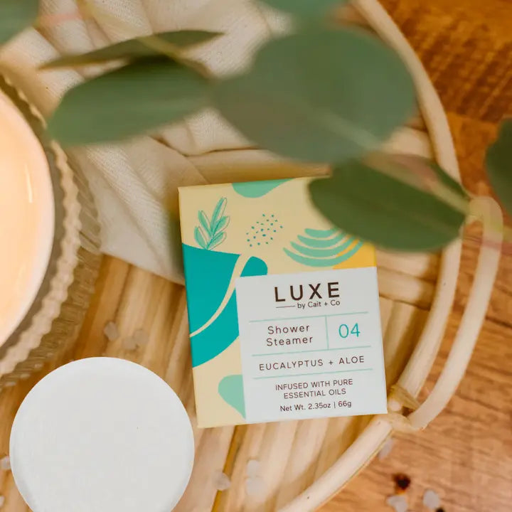 Luxe Eucalyptus + Aloe Shower Steamer Fizzy Bomb