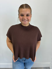 Cecelia Brown Sweater Top