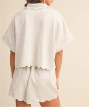 Scallop Knit Duo Set