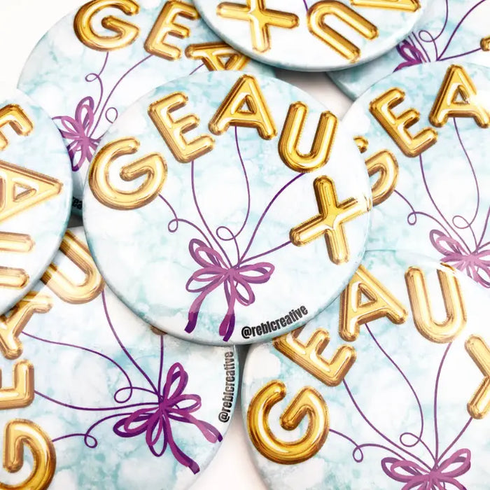 Geaux Balloons Large Button