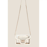 Clear Studded Crossbody Bag