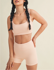 Picnic Perfect Sports Bra Peach