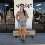 The Effortless Button Cardigan Taupe