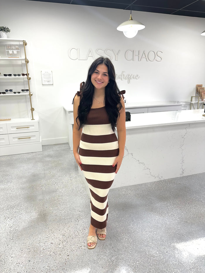 Mariana Stripe Midi Dress