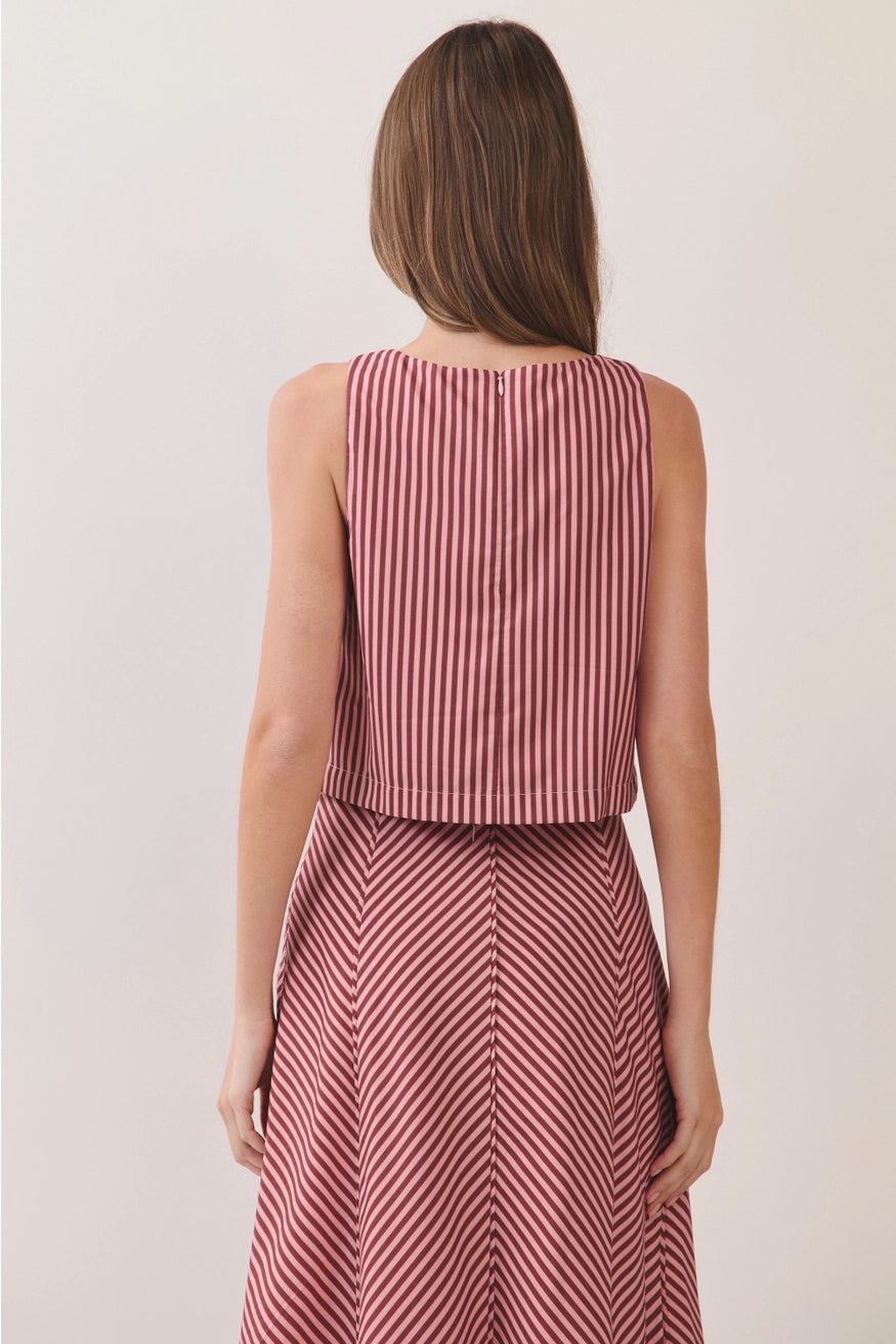 The Boardwalk Stripe Crop Top